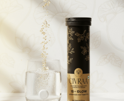 CIVRAA 15+ Glow Effervescent Tablets – Daily Skin & Hair Nutrition (Nutraceutical)