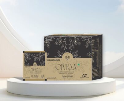 CIVRAA 30+ Glow Sachets – Radiant Life Formula (Orange Flavour, 15x5 gm)